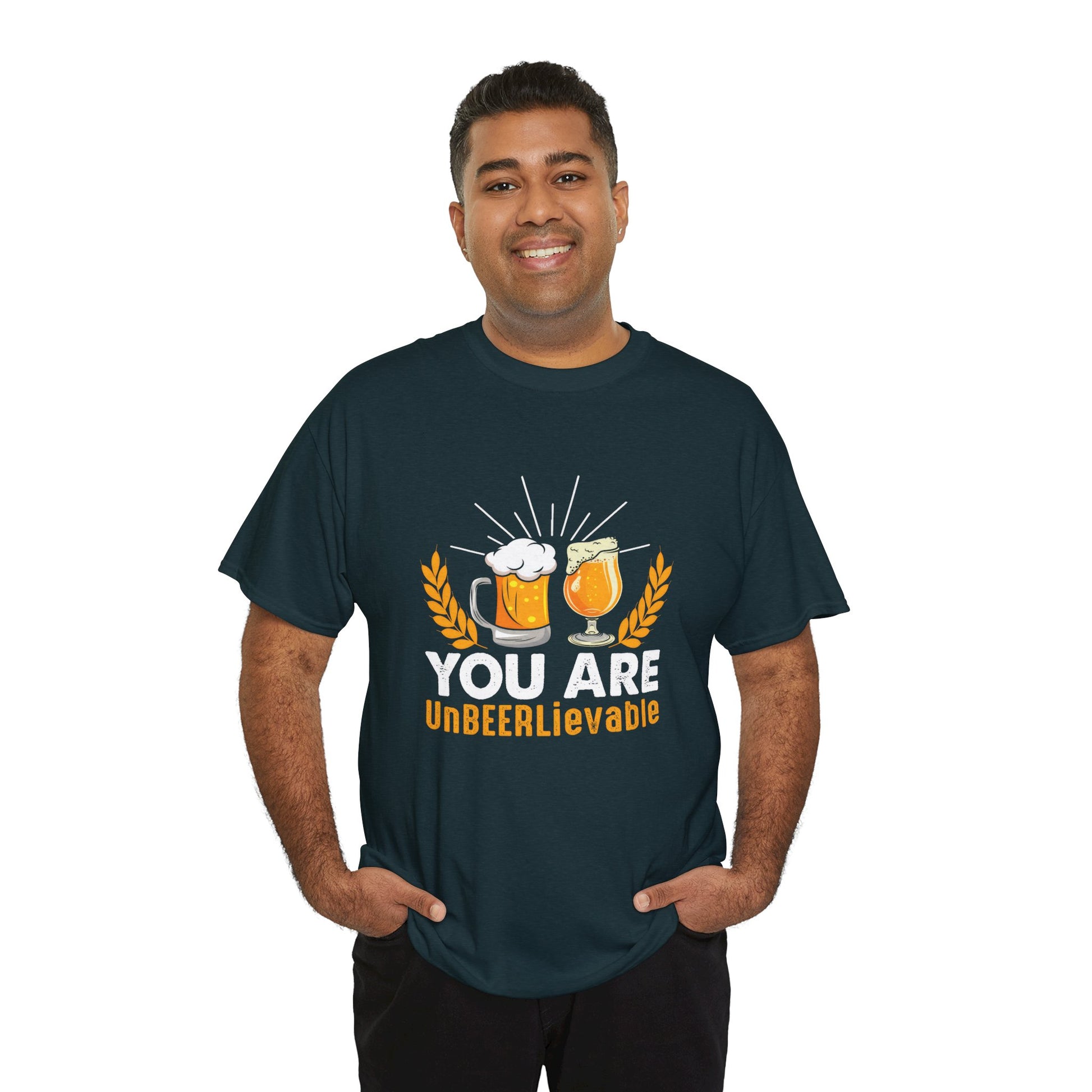 Funny Beer Slogan Tee, You Are UnBEERLievable