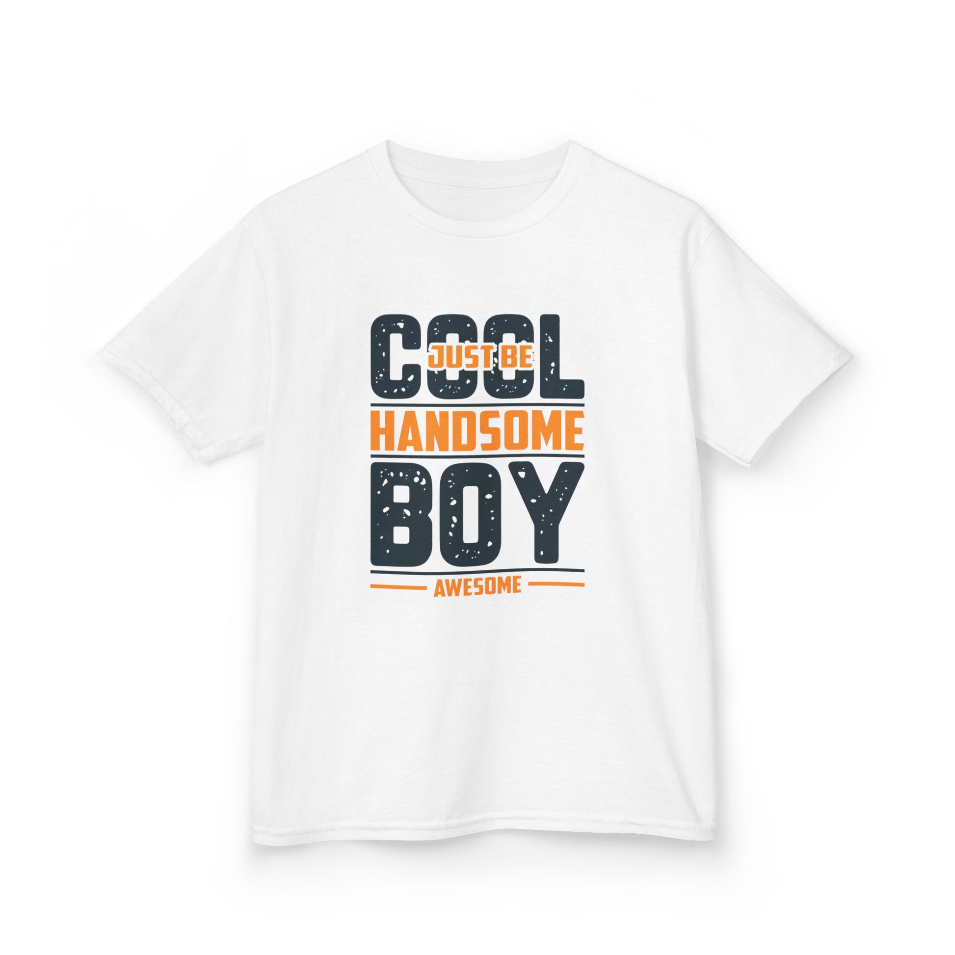 Cool Handsome Boy Kids Tee - Fun Heavy Cotton T-Shirt for Boys
