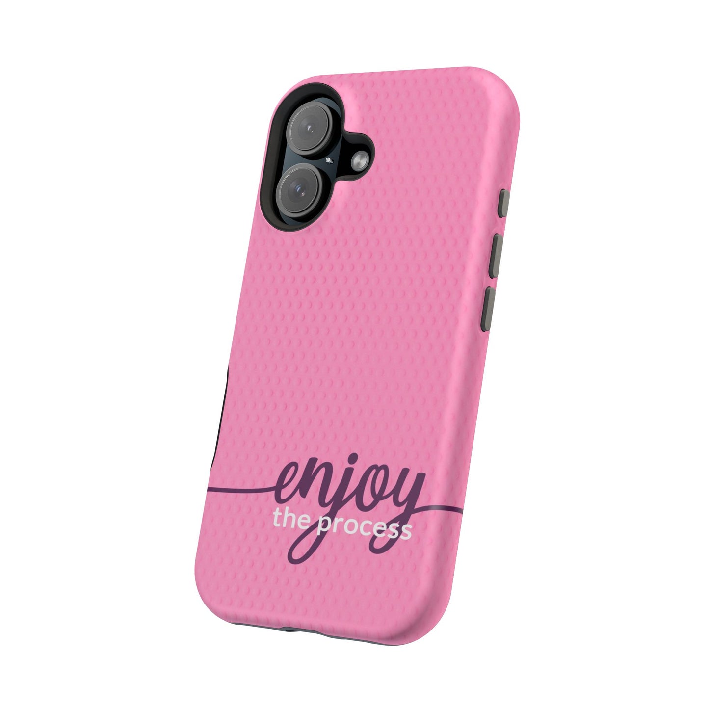 Enjoy the Process Magnetic Case - Motivational Pink Phone Cover for Women
