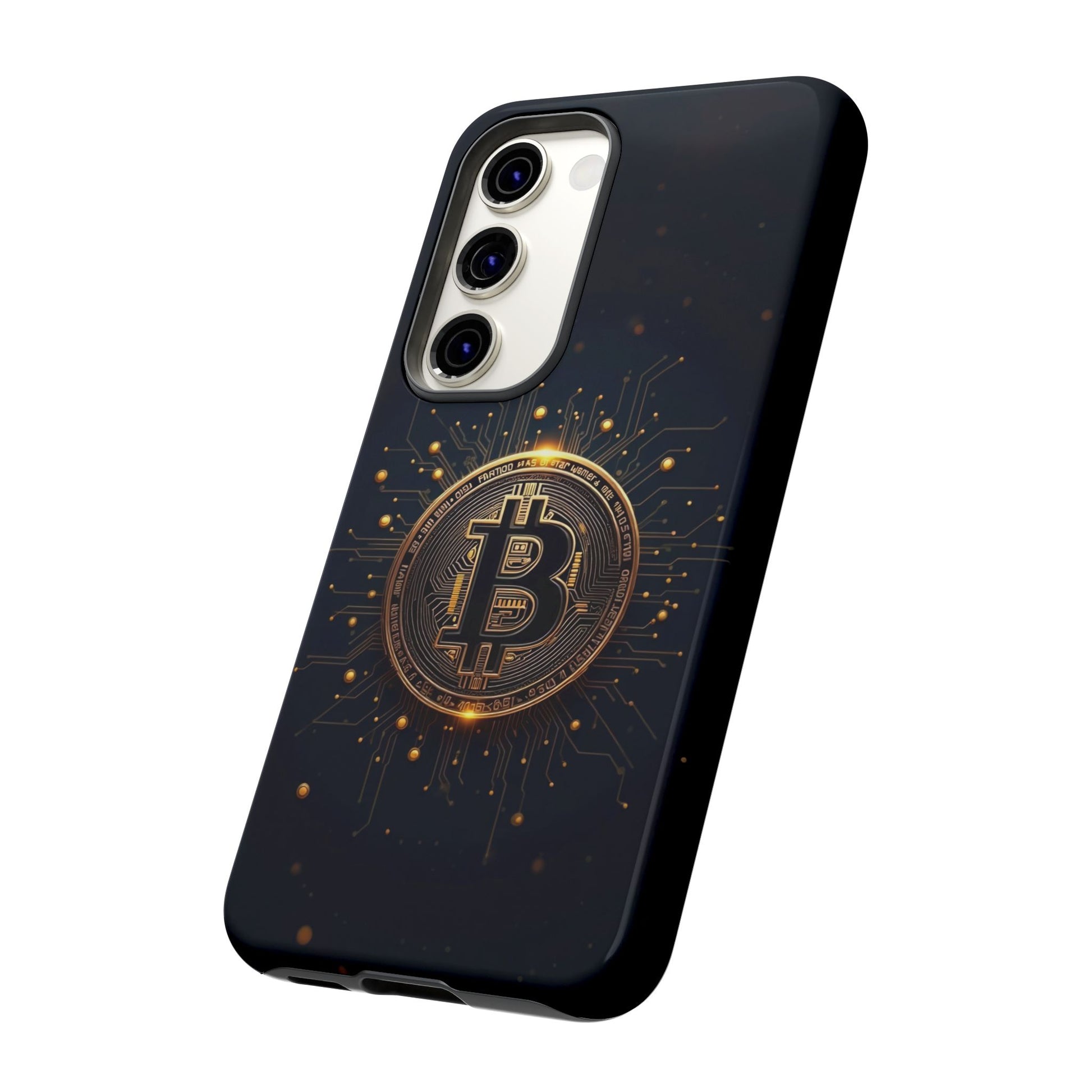 Bitcoin Samsung Tough Case for Smartphones, Crypto Lover Phone Accessory