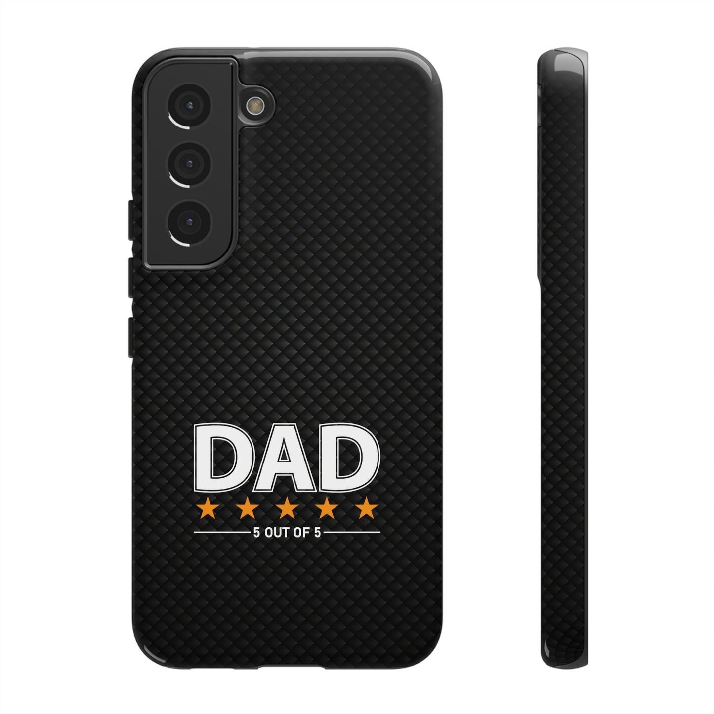 5-Star Dad Samsung Phone Case - Tough Black Cover for Father's Day