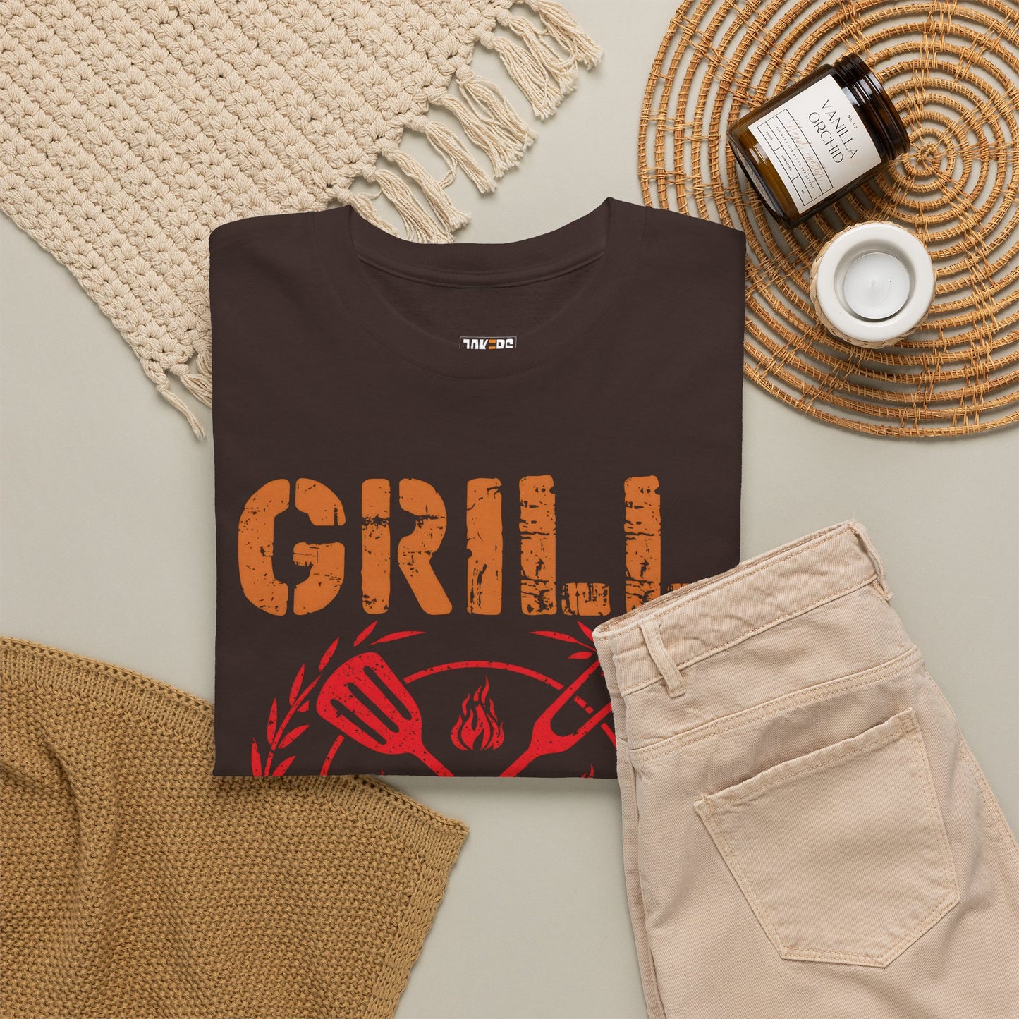 Grill Sergeant Unisex Heavy Cotton Tee - Fun BBQ Shirt for Grill Masters