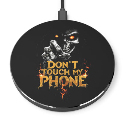Gothic 10W Qi Certified Fast Wireless Charging Pad, Don't Touch My Phone