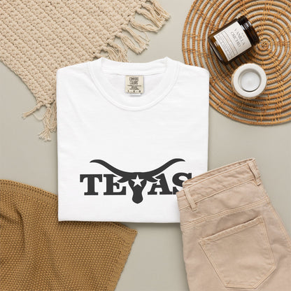 Texas Unisex Garment-Dyed T-Shirt - Cool Western Vibe for Everyday Wear