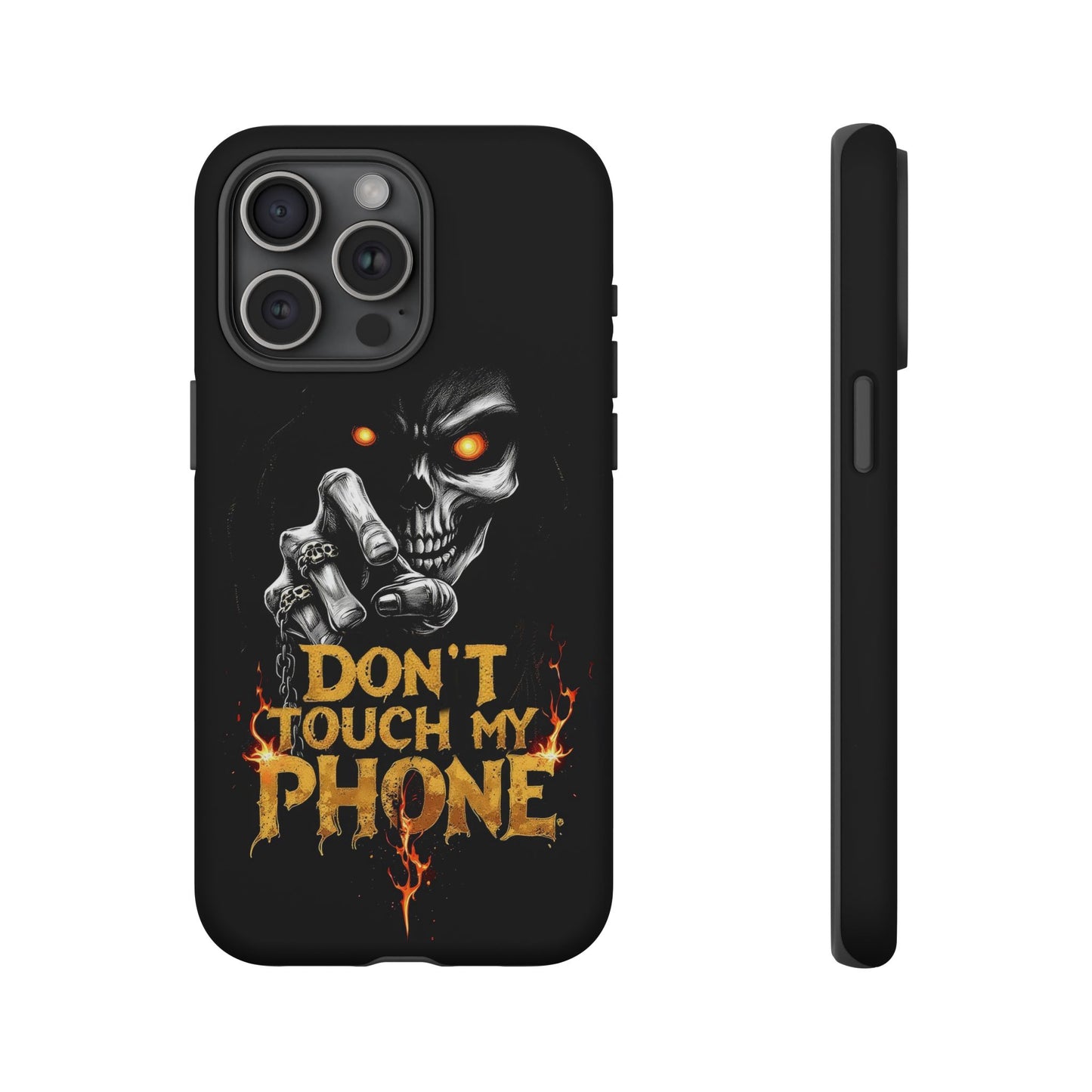 Skull iPhone Tough Cases, Don't Touch My Phone