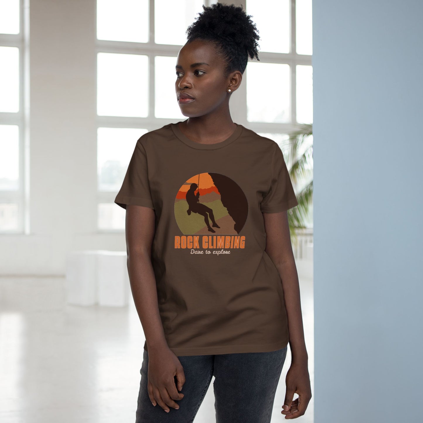 Rock Climbing Dare To Explore Women’s Maple Tee