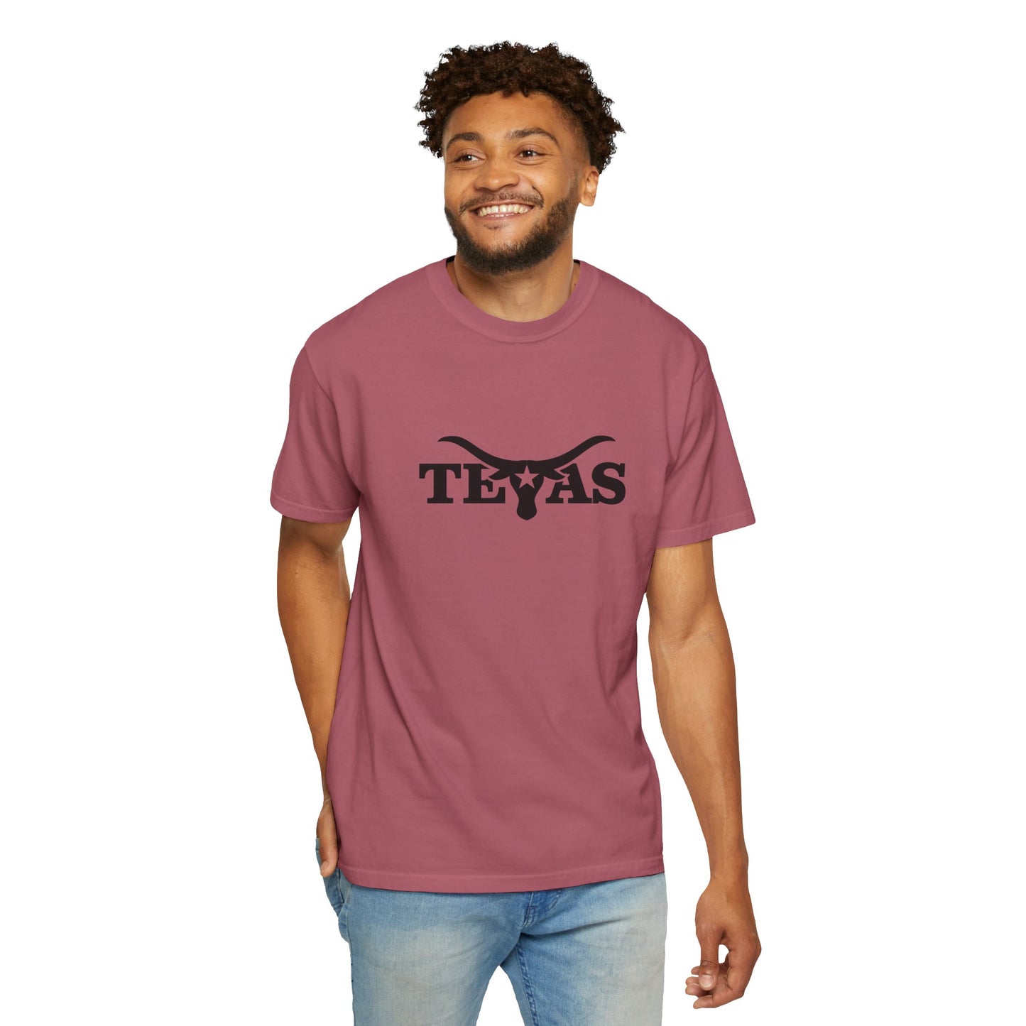 Texas Unisex Garment-Dyed T-Shirt - Cool Western Vibe for Everyday Wear