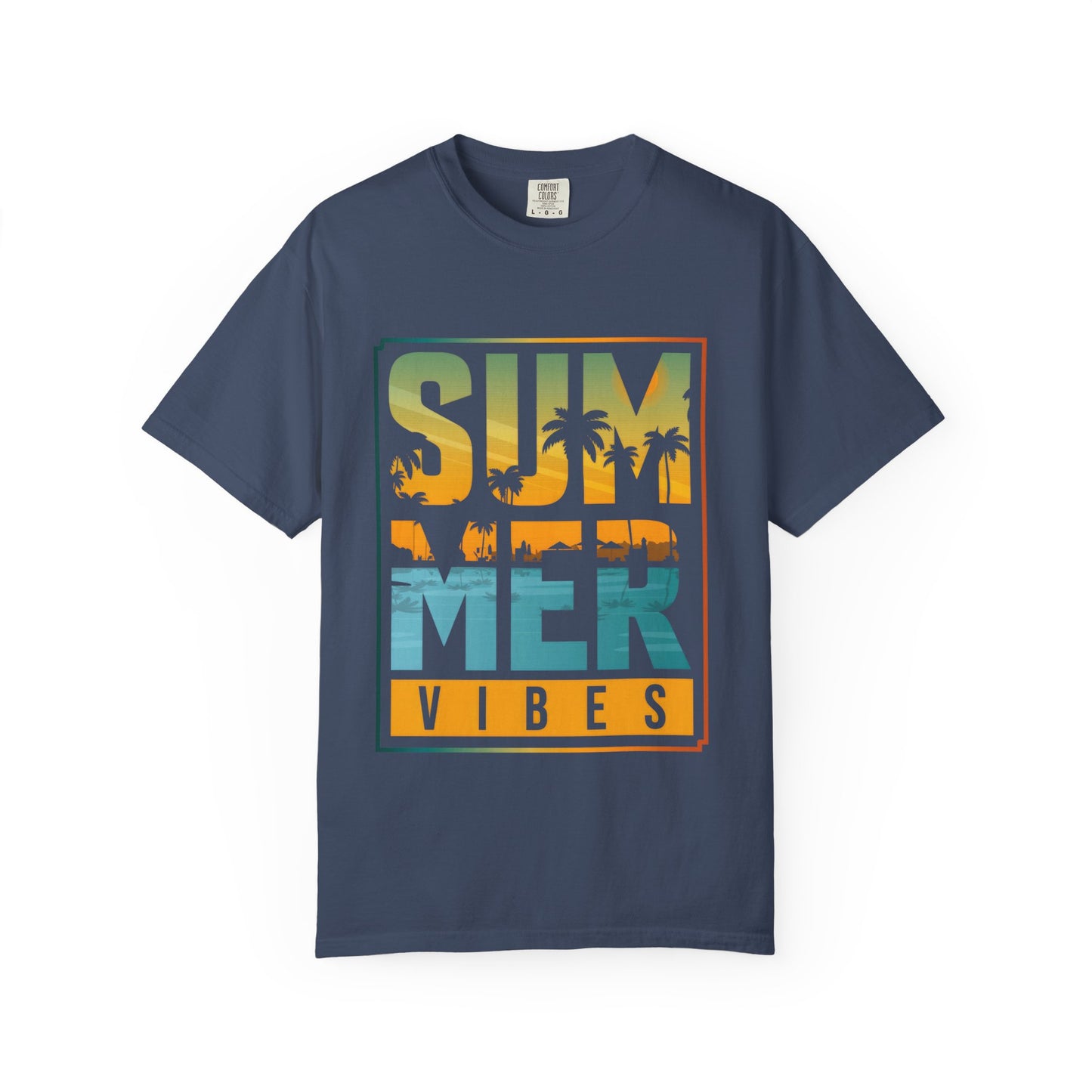 Unisex Summer Vibes T-Shirt - Garment-Dyed Tee for Beach Lovers & Vacation Fun