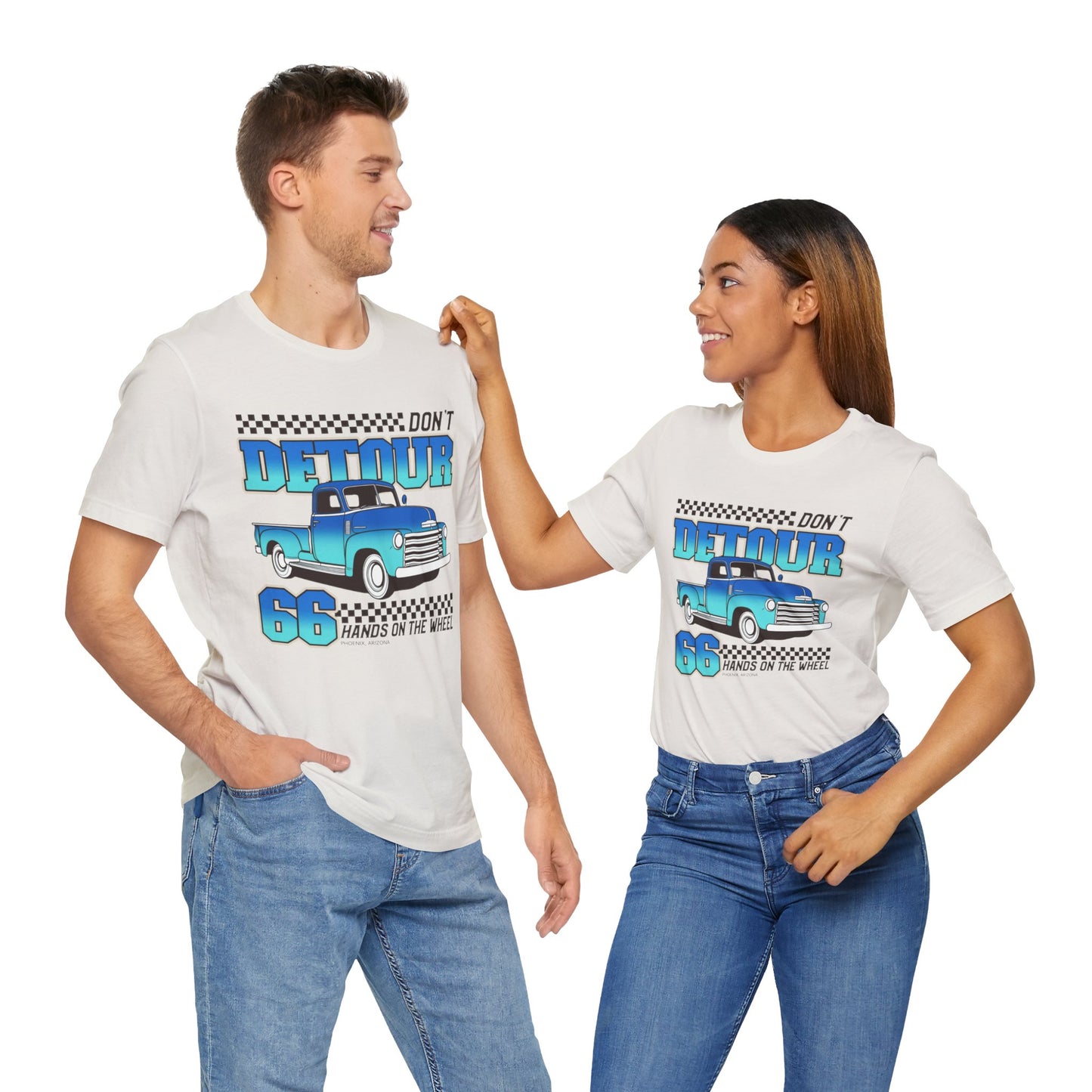 Don't Detour Hands On The Wheel Unisex Jersey Short Sleeve Tee