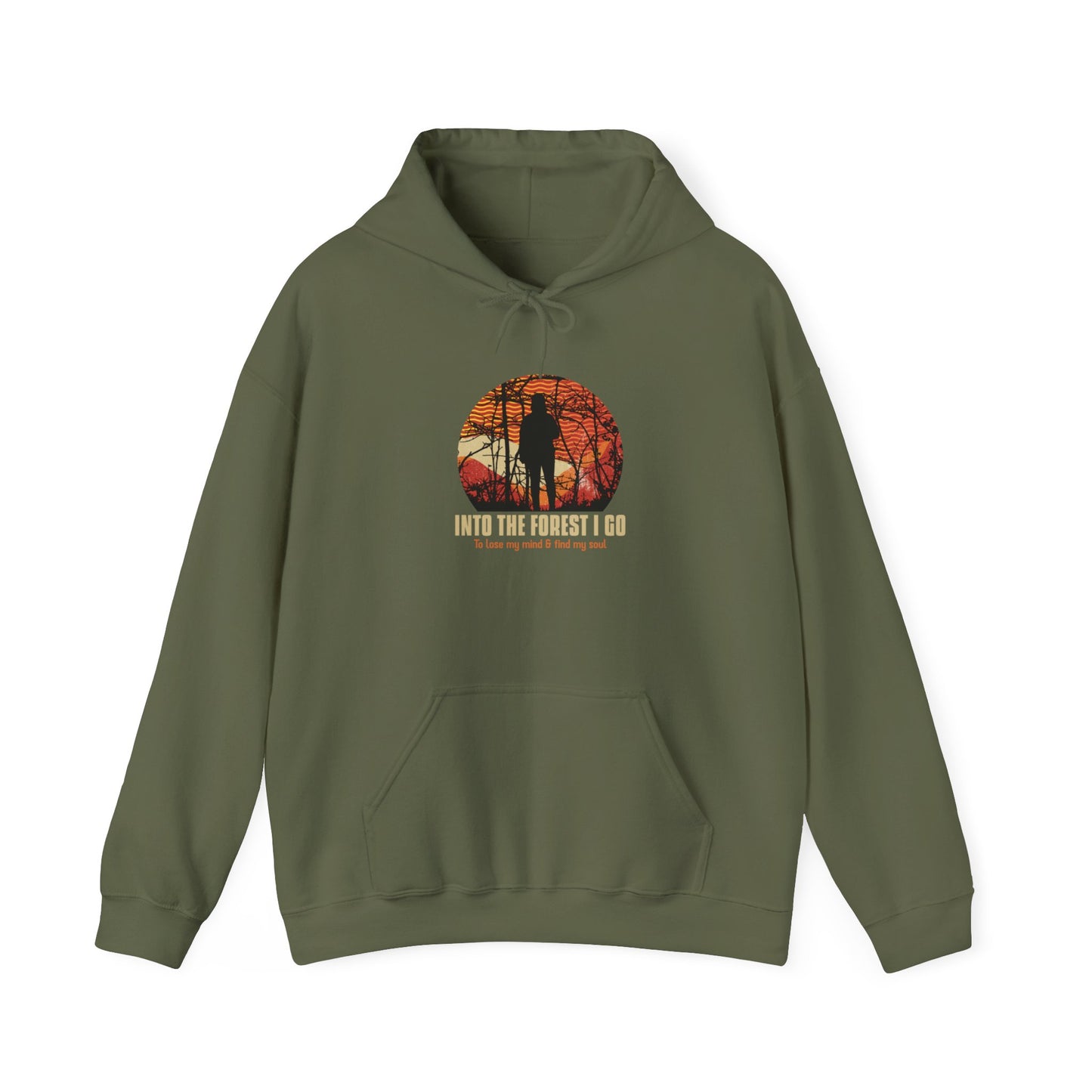 Into The Forest I Go Less Unisex Heavy Blend™ Hooded Sweatshirt