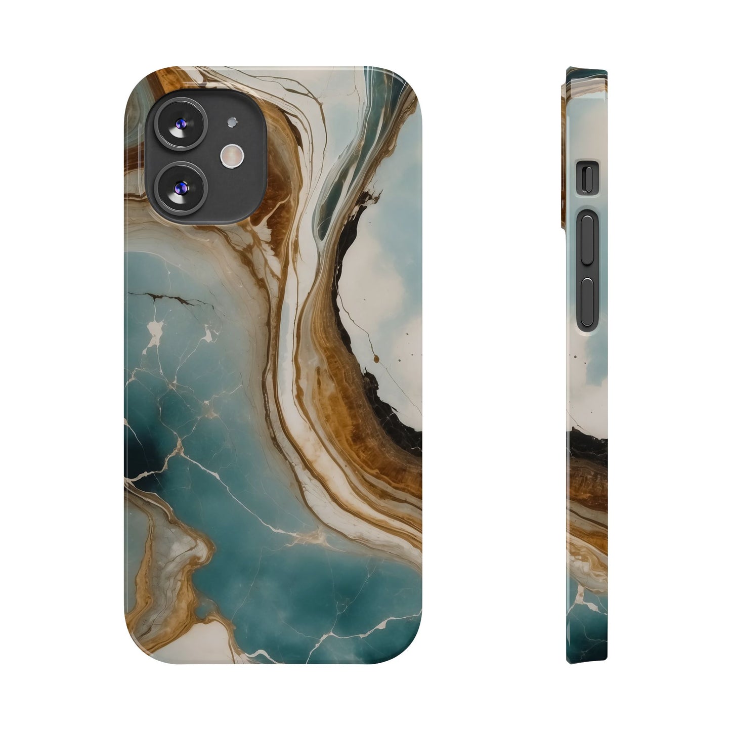 Marble Slim Phone Case, Stylish Protective Cover