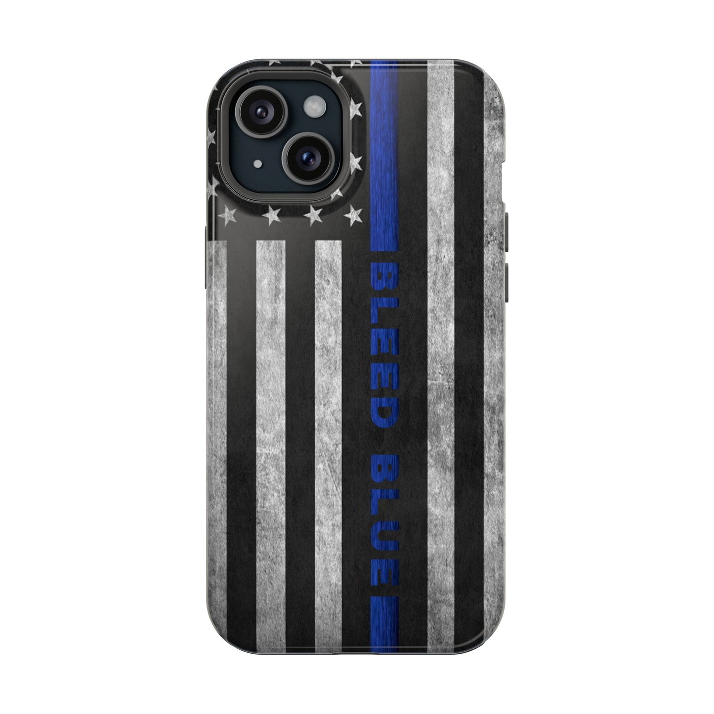 Police Magnetic Phone Cases, Bleed Blue