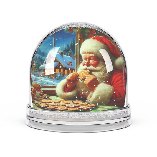 Santa’s Festive Cookie Break Snow Globe