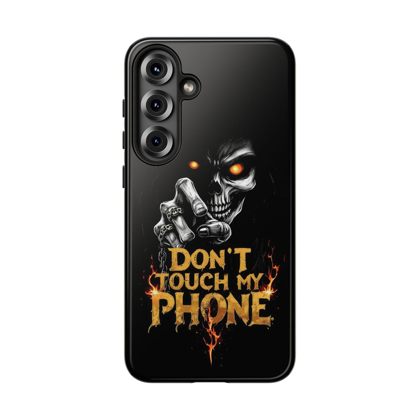 Skull Samsung Tough Cases, Don't Touch My Phone Cover,