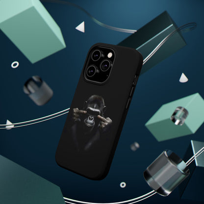 Edgy Gorilla Magnetic iPhone Case, Unique Cell Phone Cover