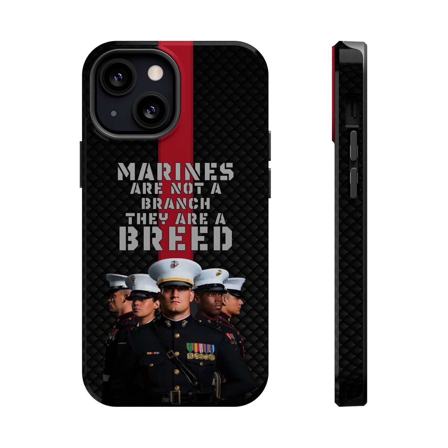 Marines Magnetic Tough Case - "Not a Branch, a Breed" Military iPhone Cover