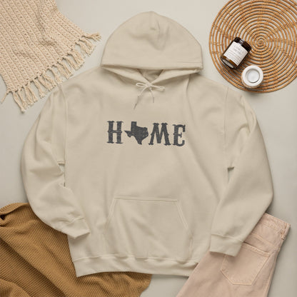 Texas Home Unisex Heavy Blend Hoodie | Cozy State Pride Sweatshirt