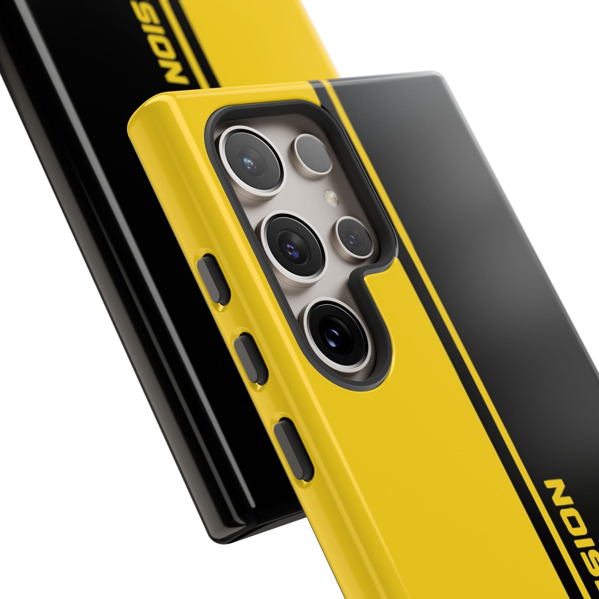 Drive Passion Tough Case – Bold Yellow & Black Design