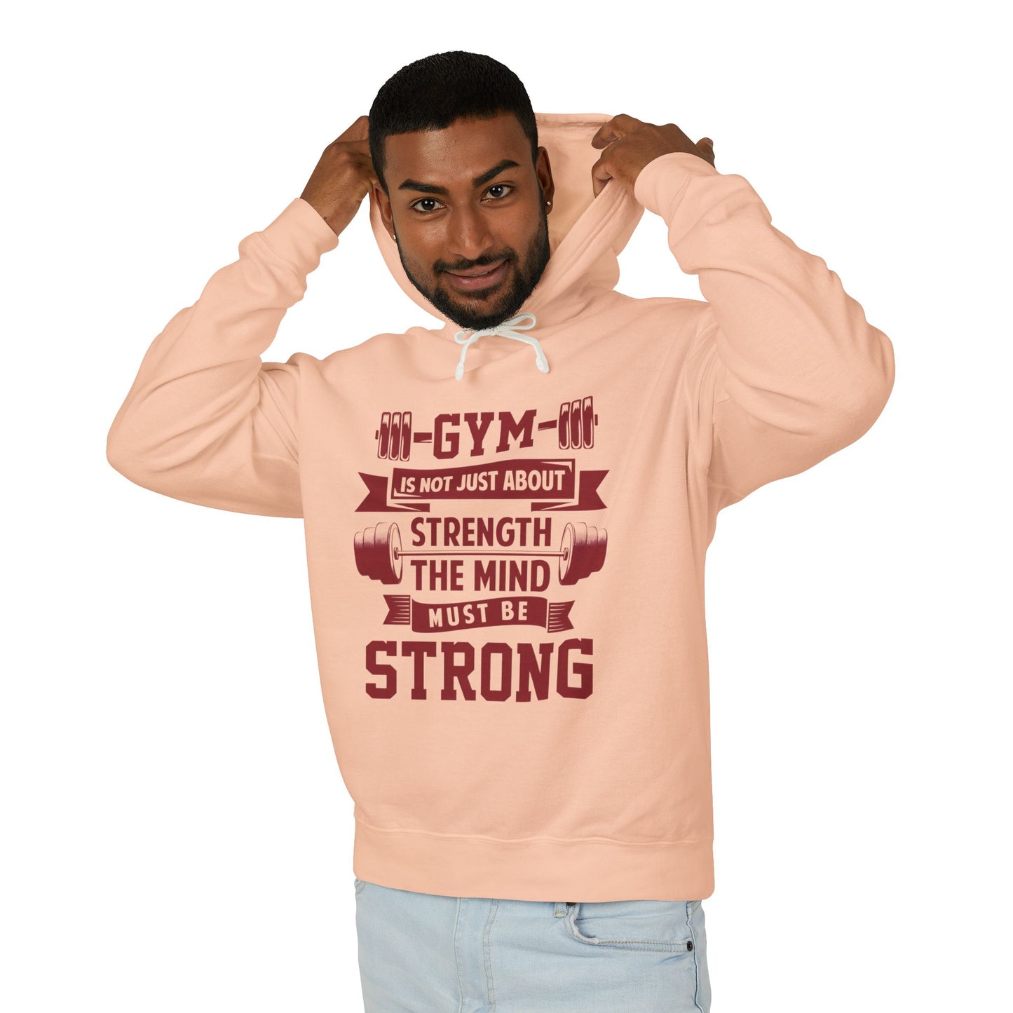 Gym Motivation Unisex Lightweight Hooded Sweatshirt