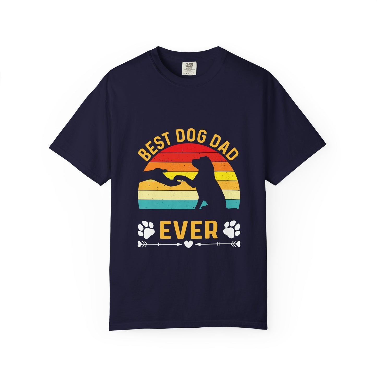 Best Dog Dad Ever T-Shirt - Unisex Garment-Dyed Tee for Pet Lovers