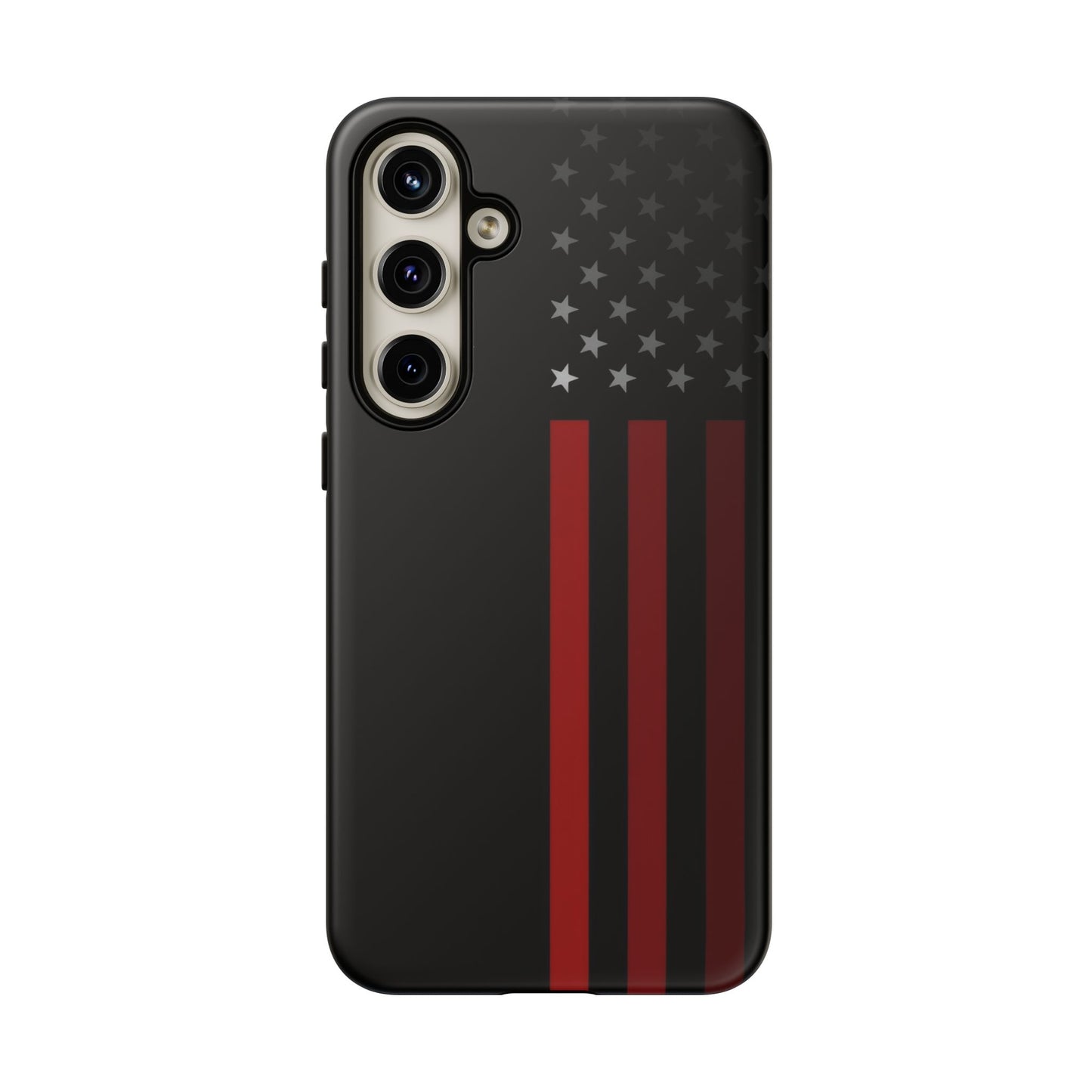 Patriotic Samsung Tough Cases, Red Line American Flag Phone Cover