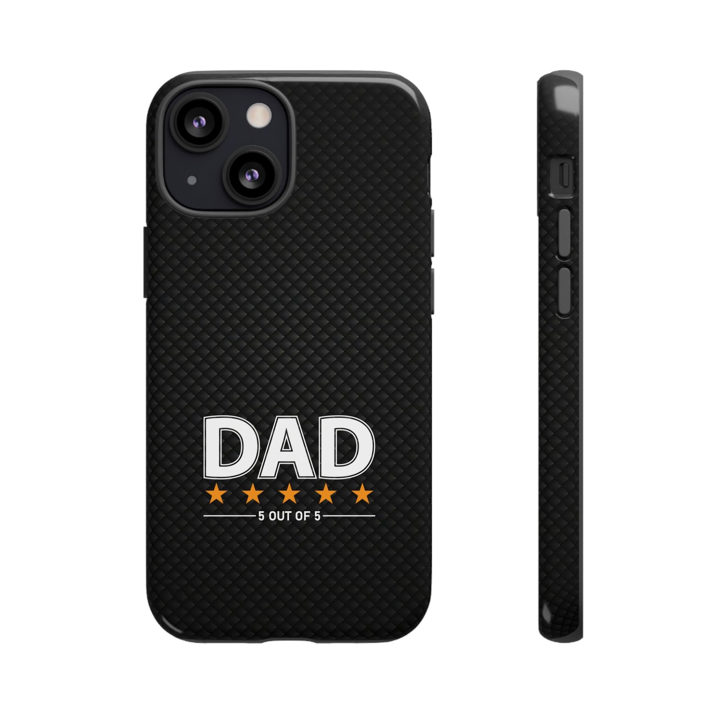5-Star Dad iPhone Case - Tough Black Cover for Father's Day