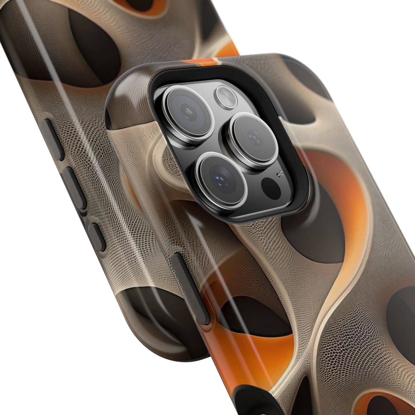 Stylish Magnetic Phone Cases, Abstract Geometric Design