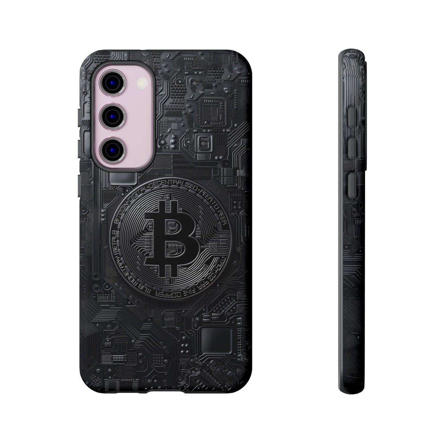 Bitcoin Samsung Tough Phone Case, Cryptocurrency Protection Cover