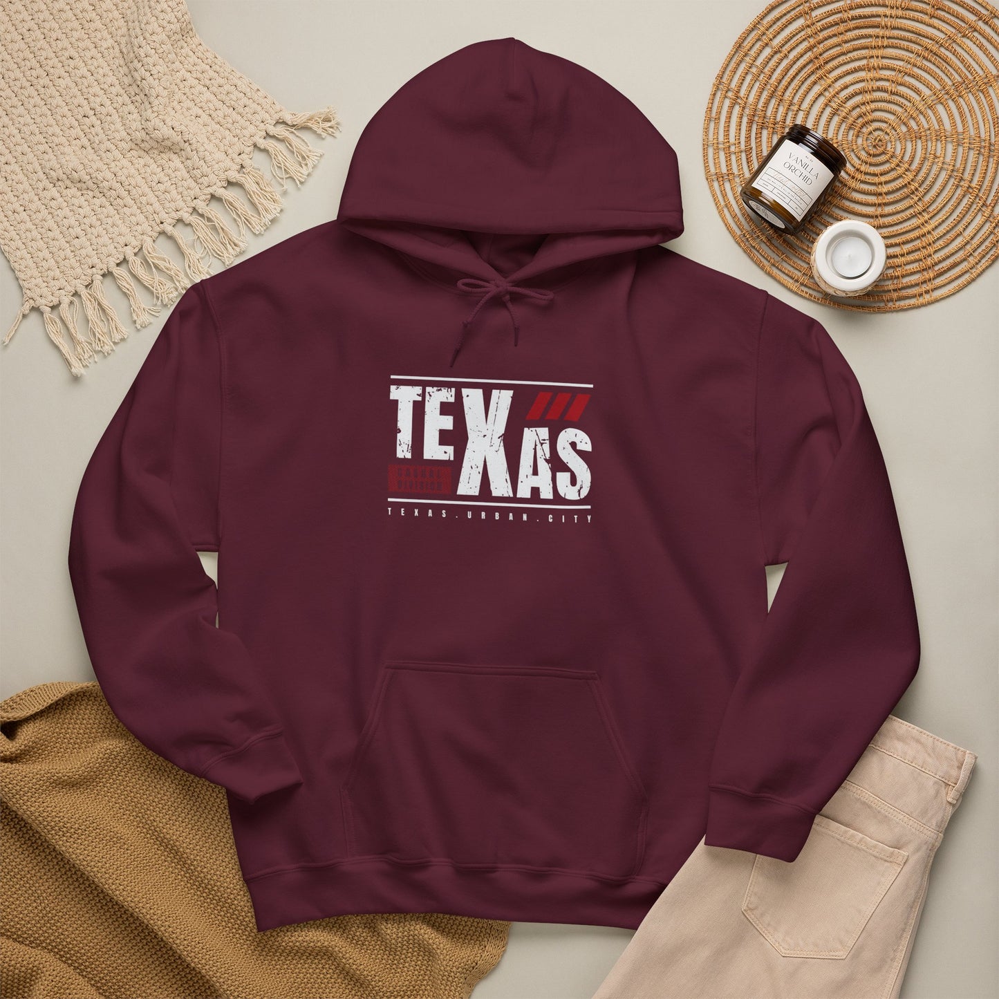 Texas Unisex Heavy Blend Hoodie - Bold Design for Everyday Comfort