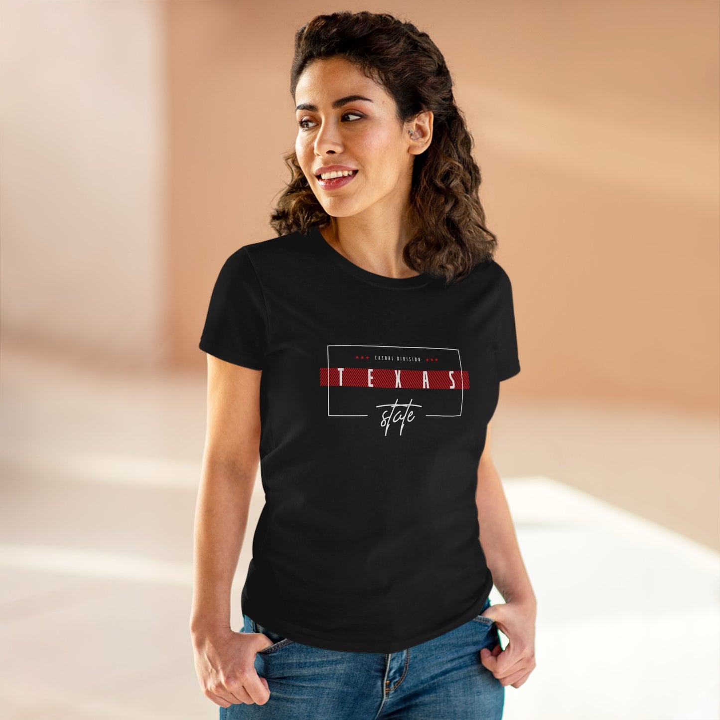 Texas States Graphic Tee for Women - Casual Cotton T-Shirt