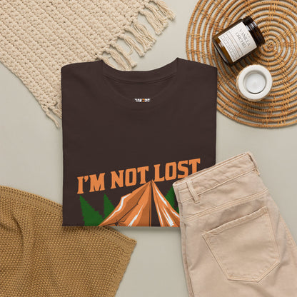 I'm Not Lost, I'm in Camp Unisex Heavy Cotton Tee - Perfect for Camping Lovers