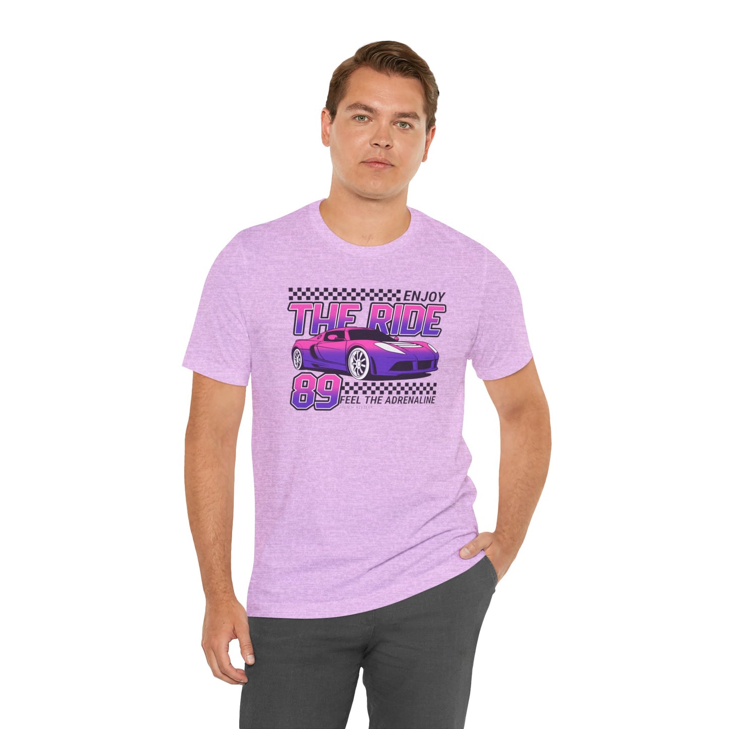 Enjoy The Ride Feel The Adrenaline Unisex Jersey Short Sleeve Tee