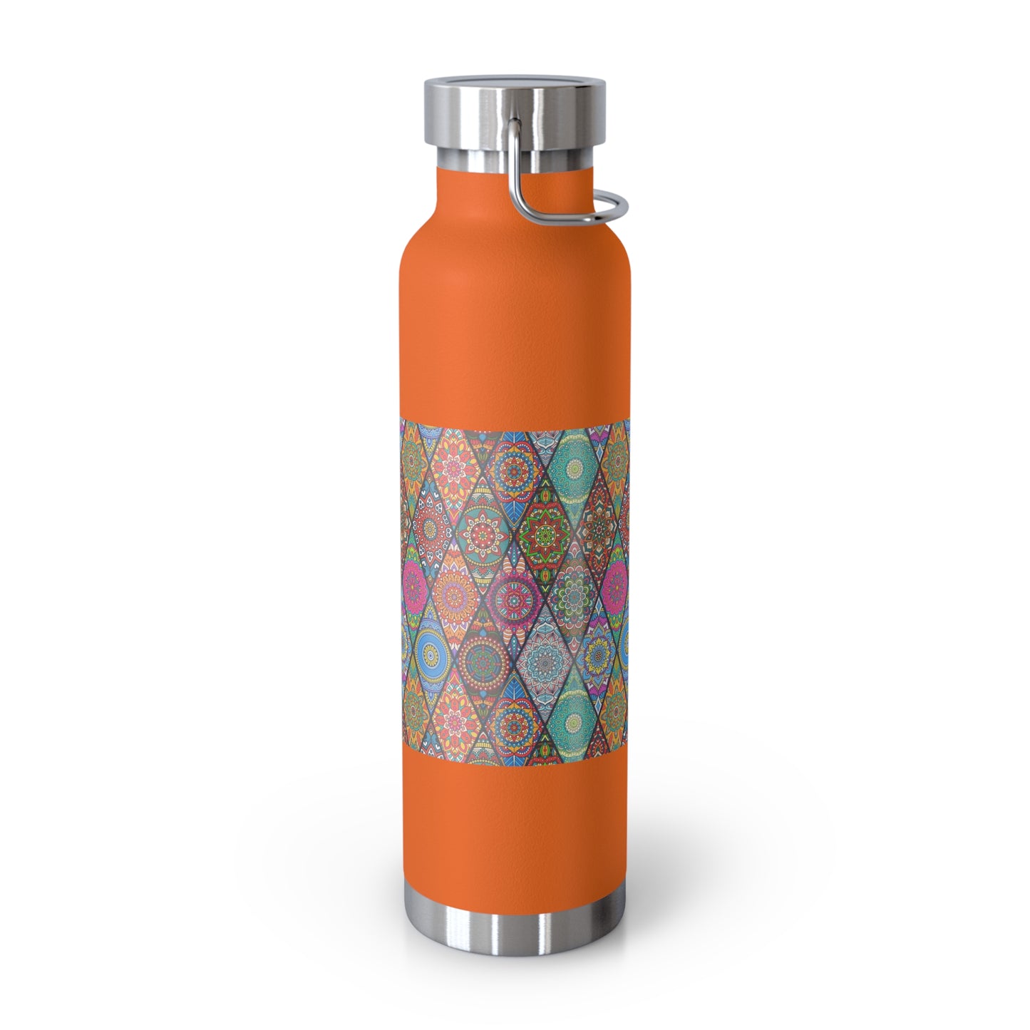 Mandala Argyle Copper Vacuum Insulated Bottle, 22oz