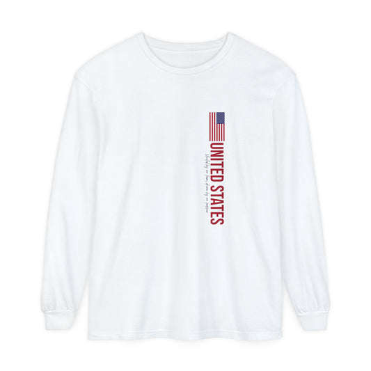 One Nation, One Dream Unisex Garment-dyed Long Sleeve T-Shirt