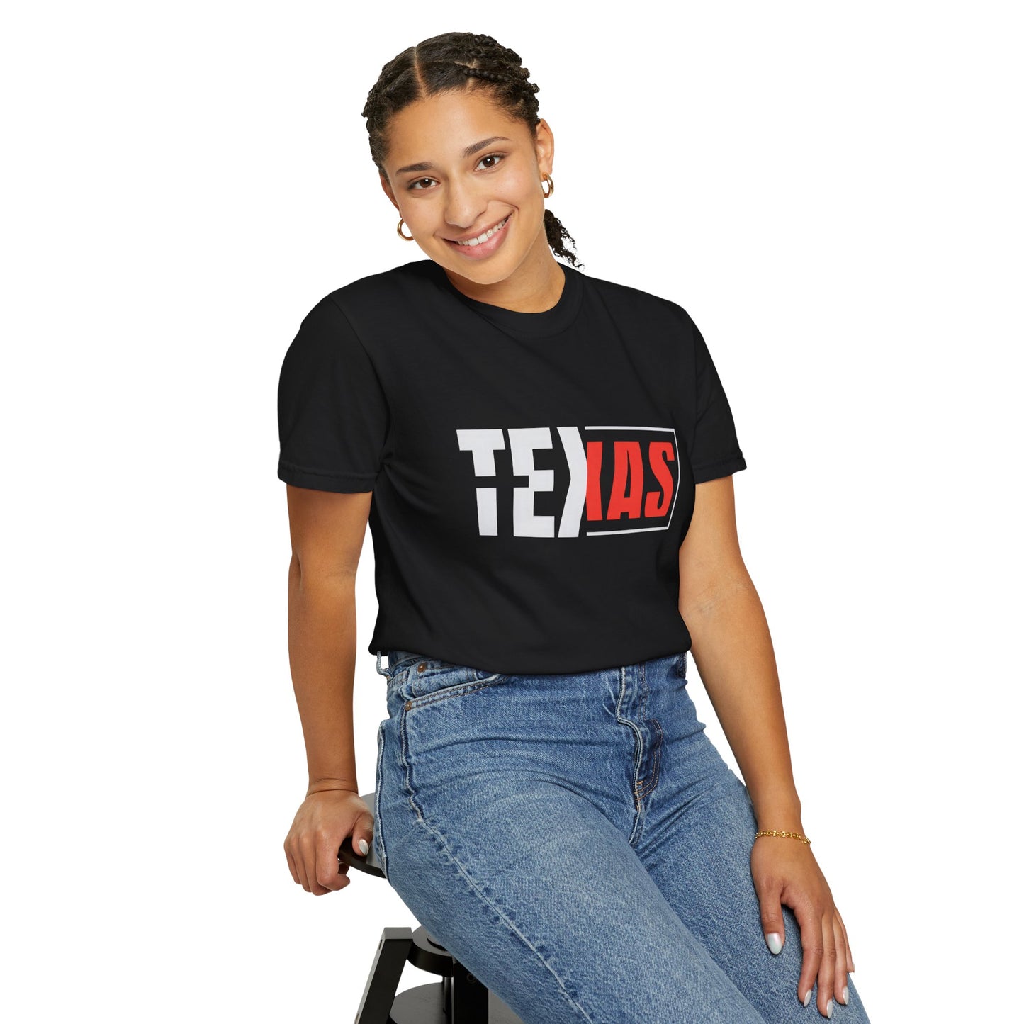 Texas Graphic Unisex Garment-Dyed T-Shirt - Casual Style for State Pride
