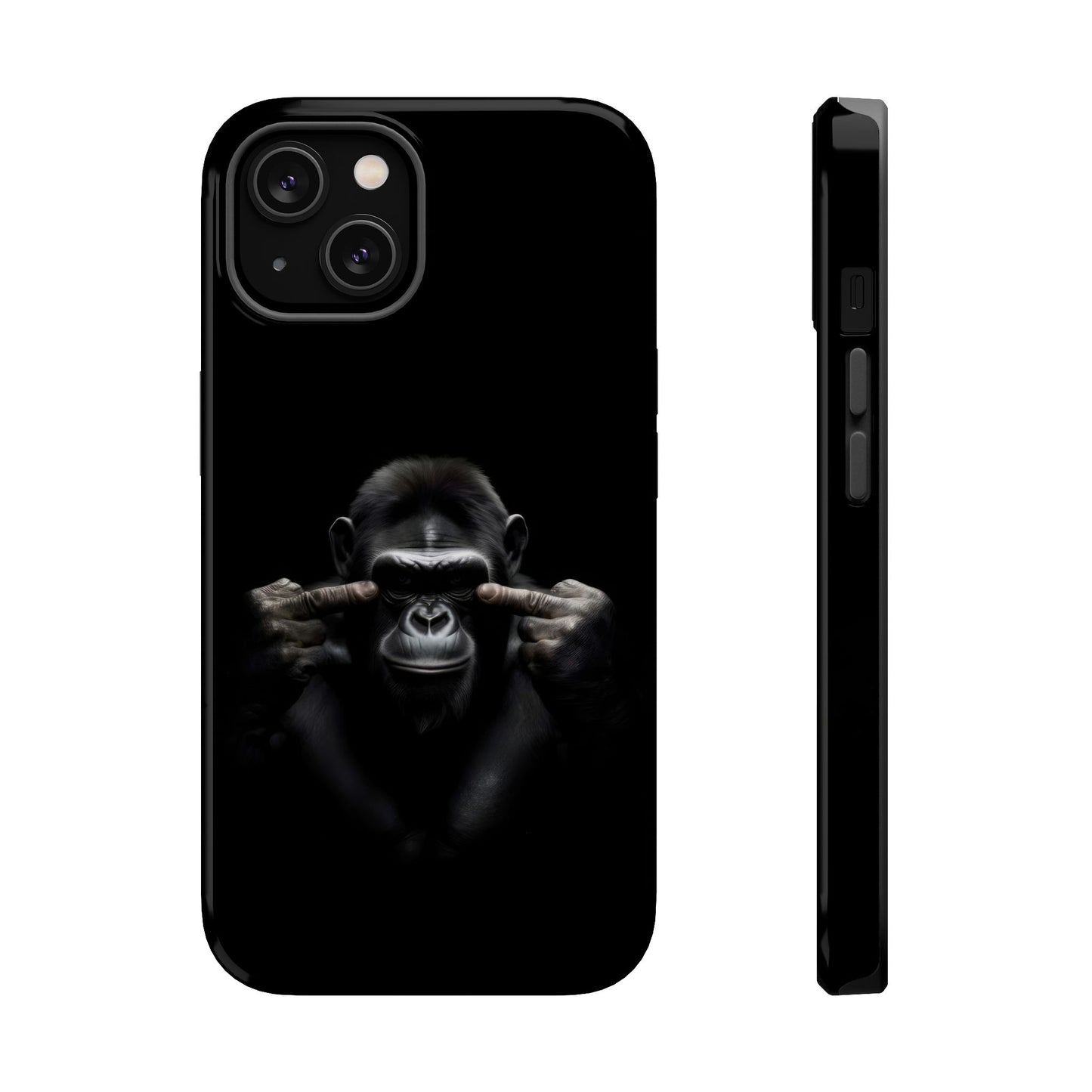 Edgy Gorilla Magnetic iPhone Case, Unique Cell Phone Cover
