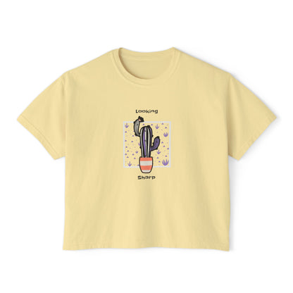Camiseta cuadrada para mujer Looking Sharp 