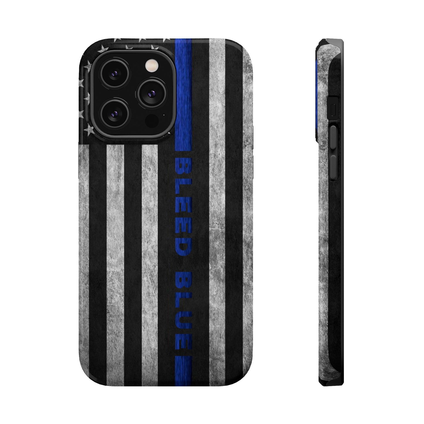 Police Magnetic Phone Cases, Bleed Blue