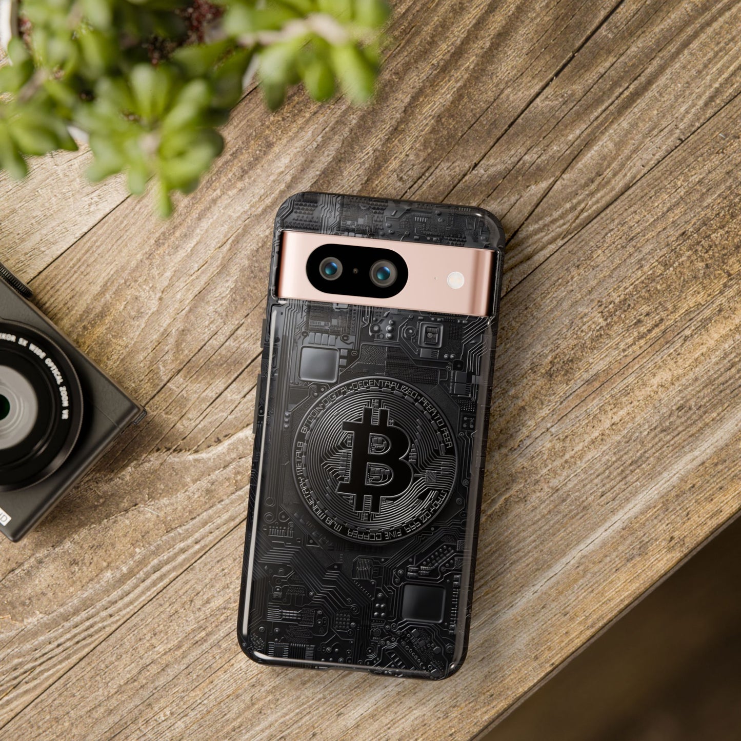 Bitcoin Google Pixel Tough Phone Case, Cryptocurrency Protection Cover