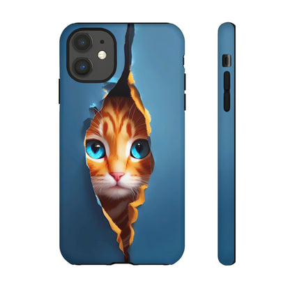 Curious Kitten Tough  Case for iPhone