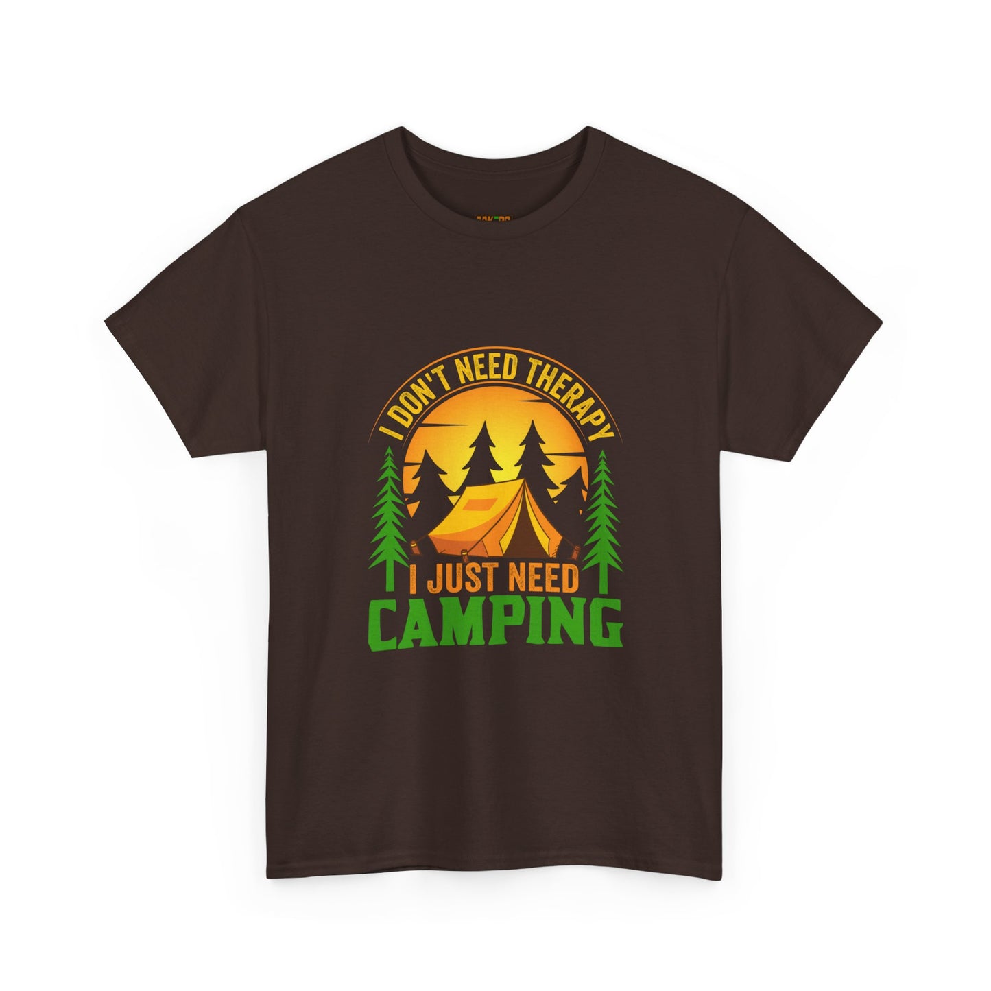 Camping Therapy Unisex Heavy Cotton Tee - Perfect for Outdoor Enthusiasts