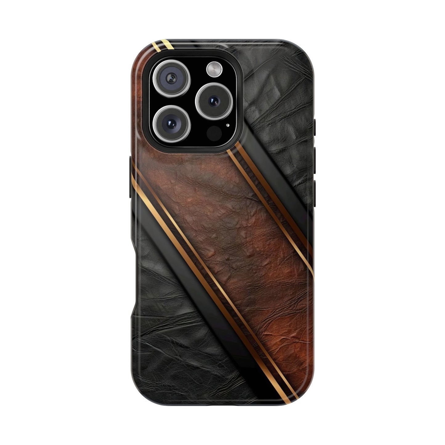 Stylish Leather Texture Magnetic Tough Cases