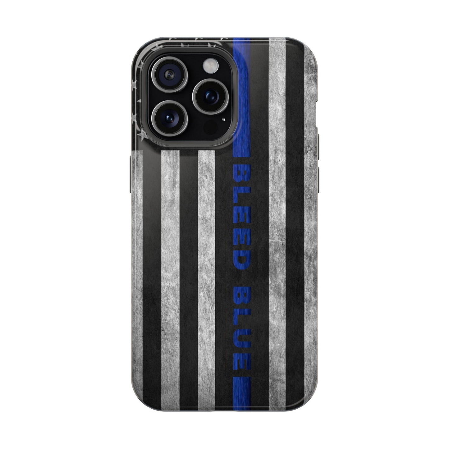 Police Magnetic Phone Cases, Bleed Blue