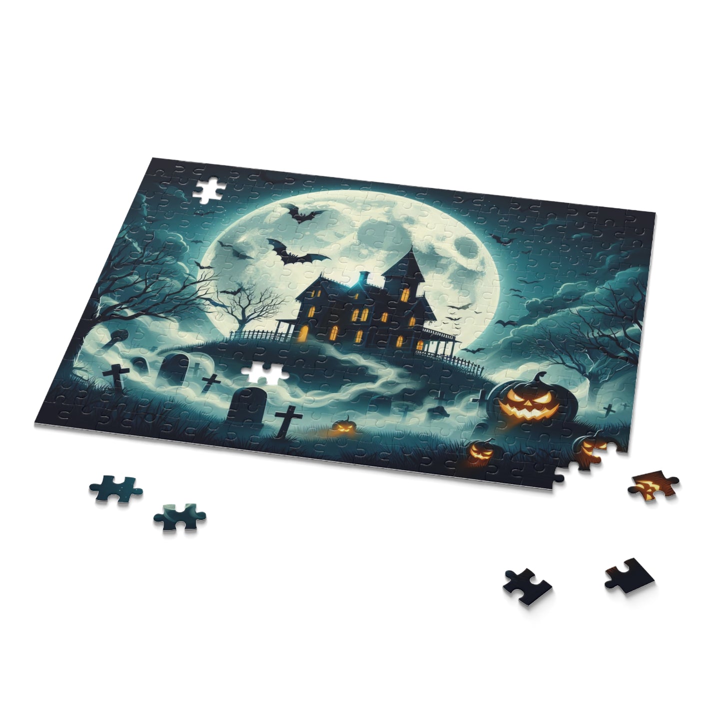 Spooky Haunted House Puzzle (120, 252, 500-Piece)