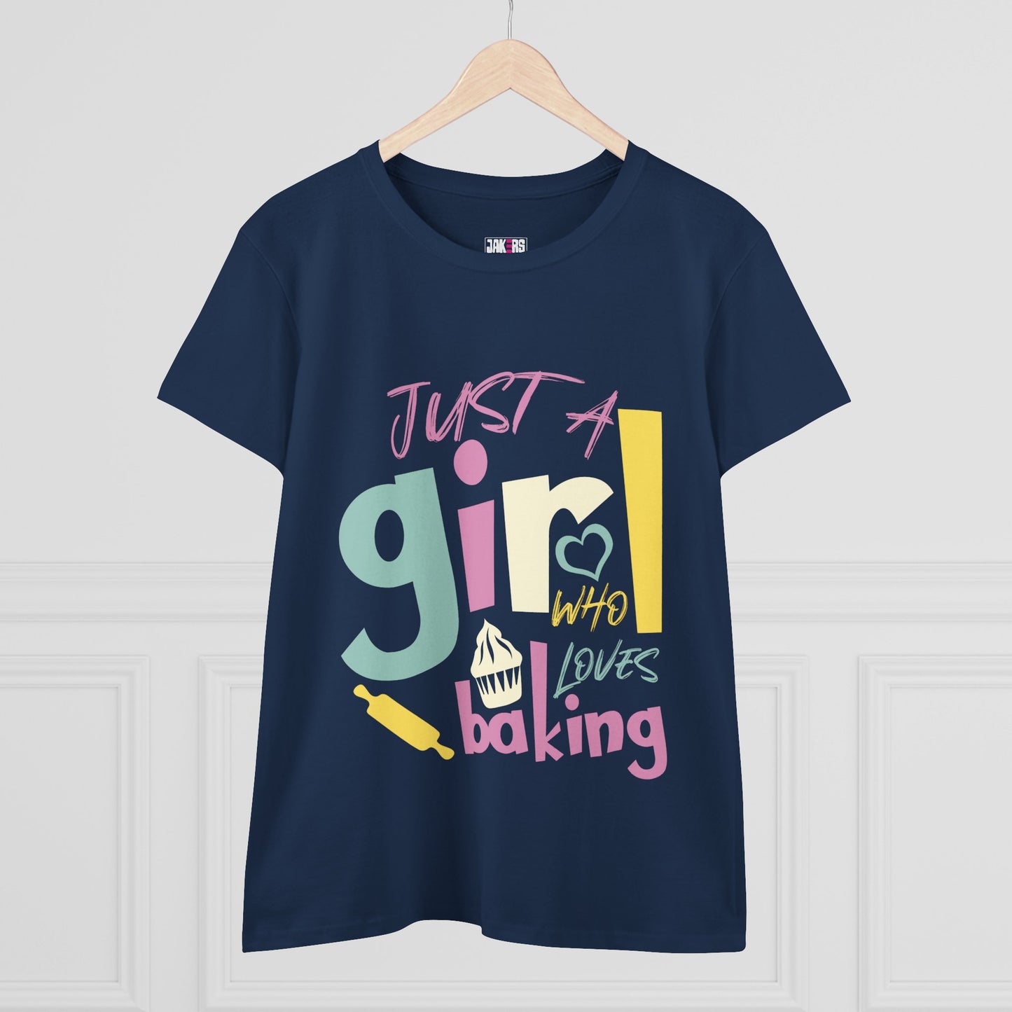 Baking Enthusiast Women's Cotton Tee - Just a Girl Who Loves Baking