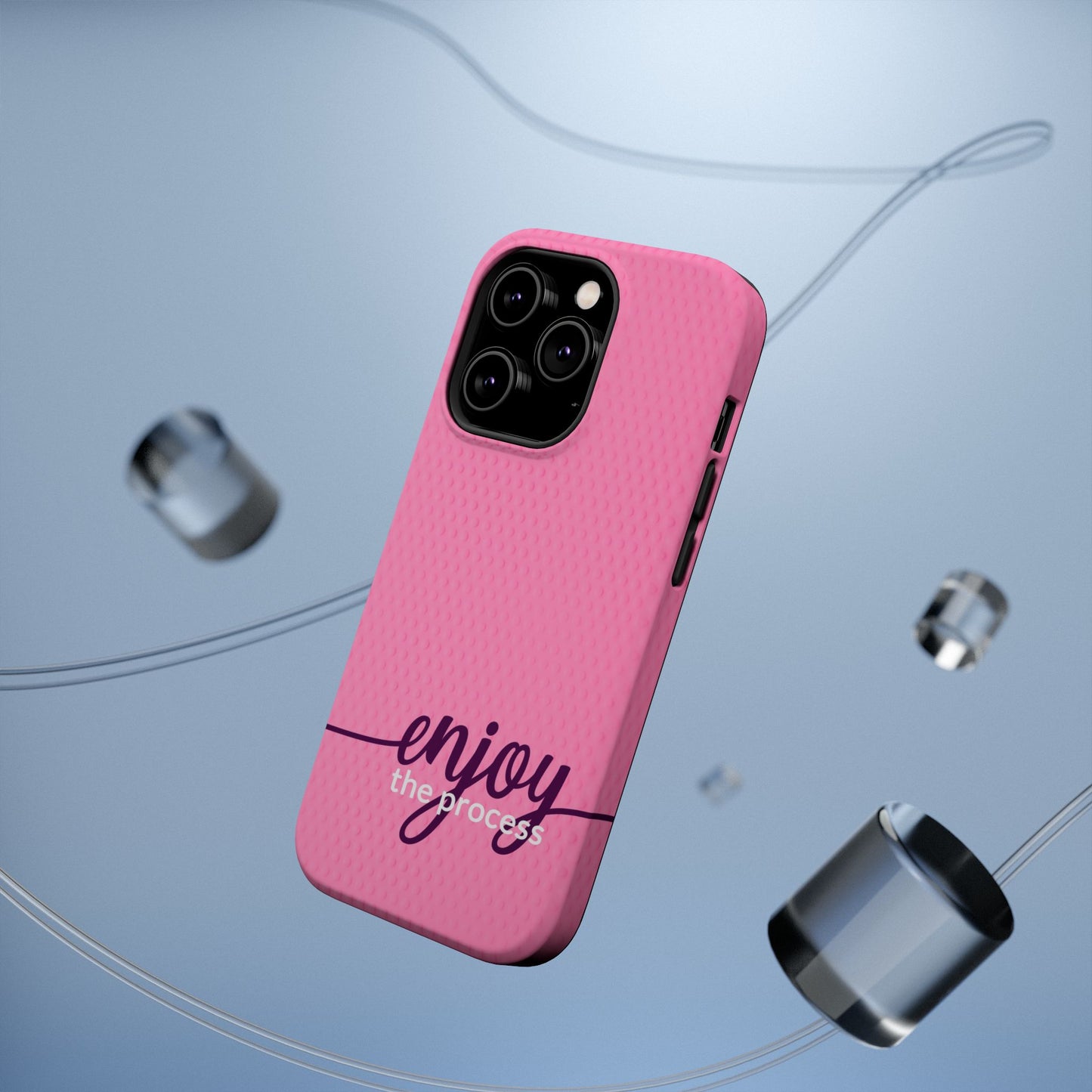 Enjoy the Process Magnetic Case - Motivational Pink Phone Cover for Women