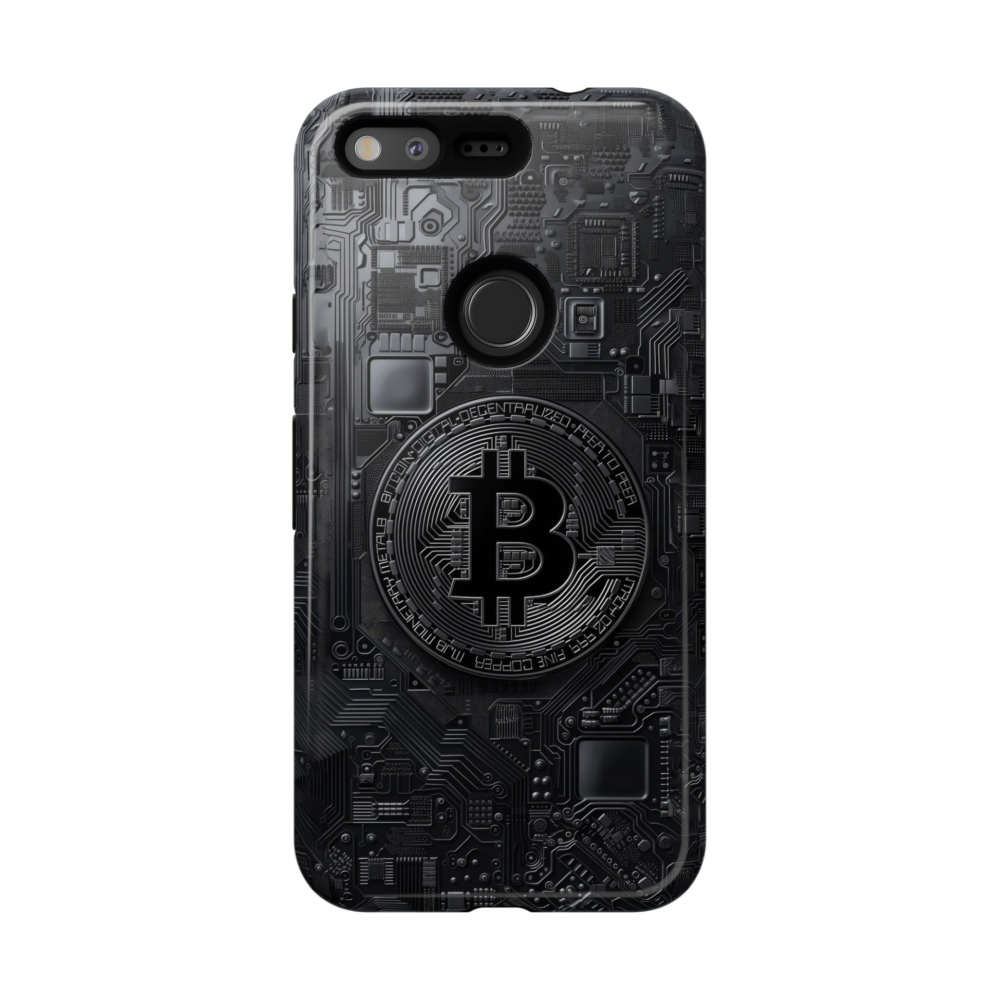 Bitcoin Google Pixel Tough Phone Case, Cryptocurrency Protection Cover