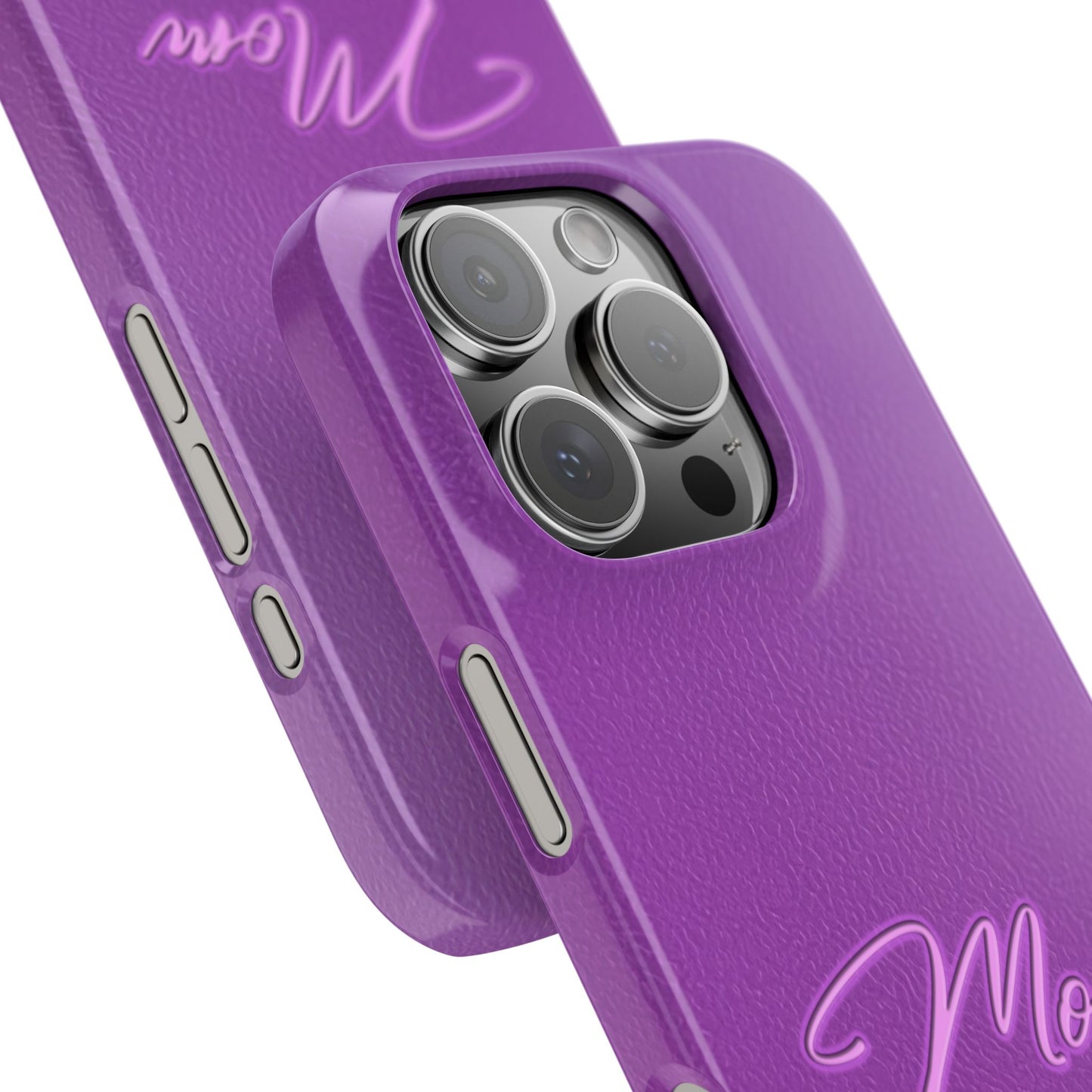 Mom On Duty Slim Case, Purple Case for Mothers