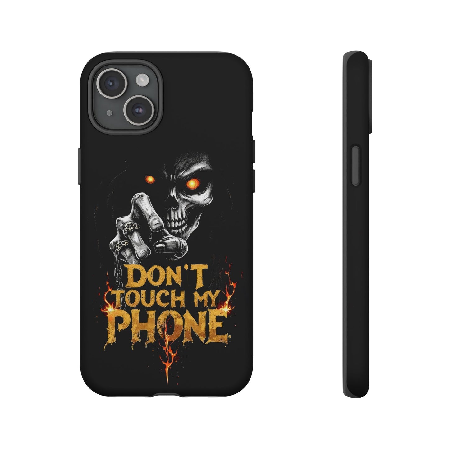 Skull iPhone Tough Cases, Don't Touch My Phone