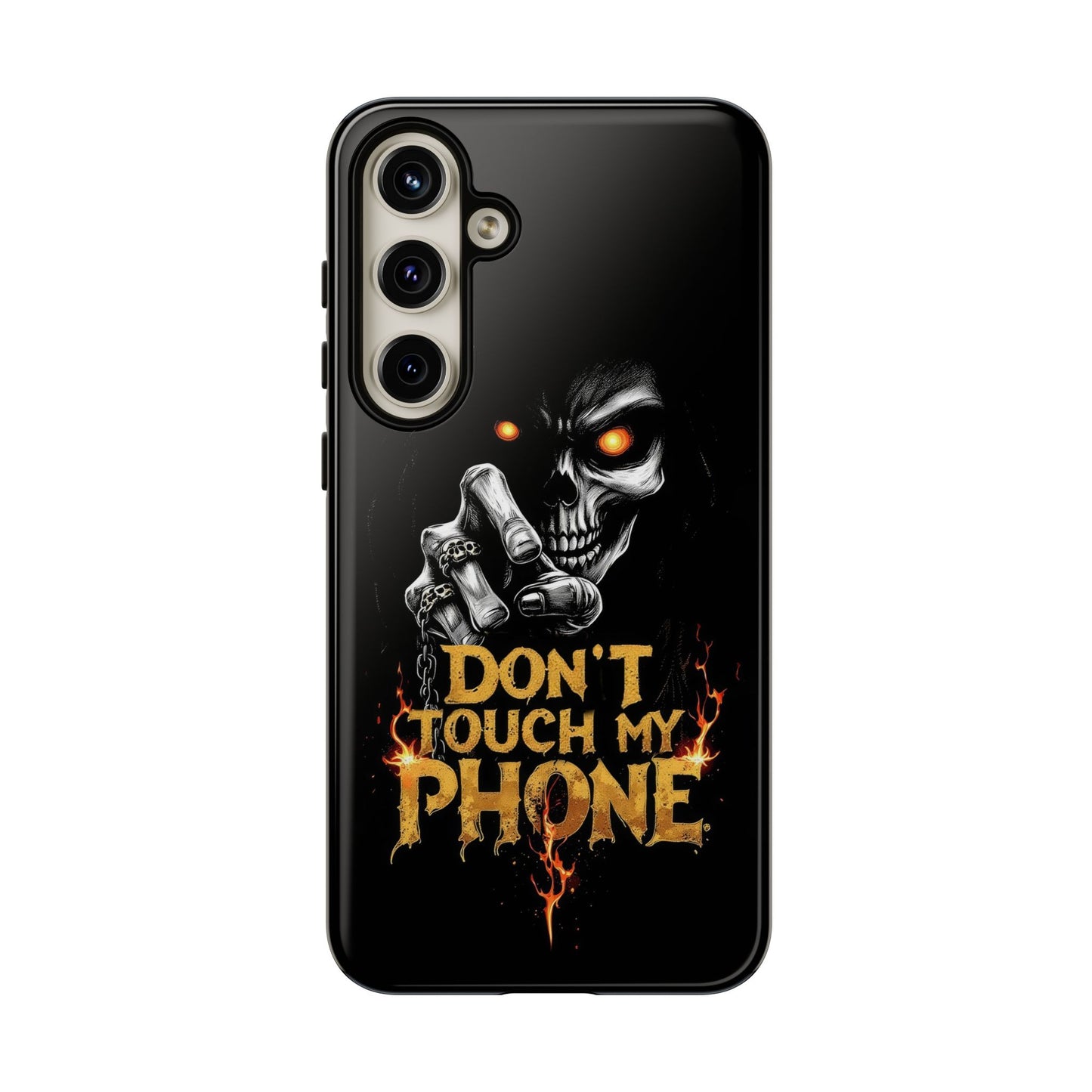 Skull Samsung Tough Cases, Don't Touch My Phone Cover,